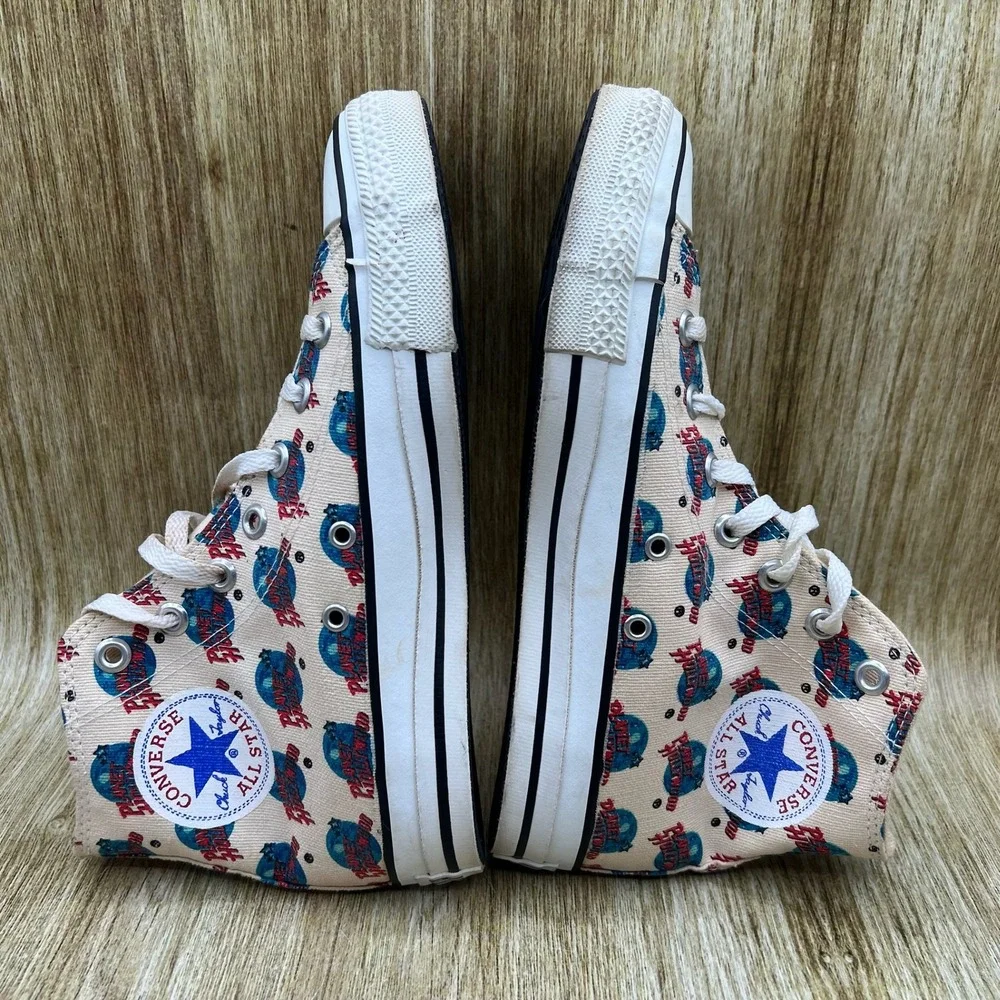 Converse All Star Planet Hollywood Mens Size 5.5 Womens 7.5 High Top Made In USA - Picture 7 of 10